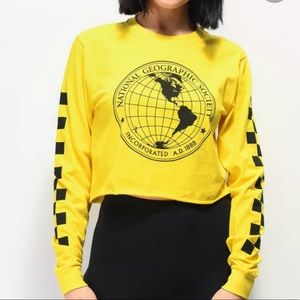 Vans X National Geographic Yellow Crop Top